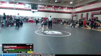 113 lbs Cons. Round 3 - Caleb Burbank, University vs Matthew Na, Mead