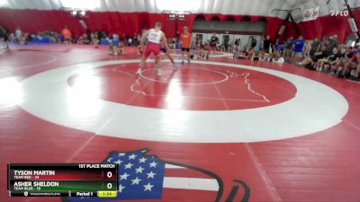 215 lbs Finals (2 Team) - Tyson Martin, Team Red vs Asher Sheldon, Team Blue