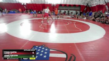215 lbs Finals (2 Team) - Tyson Martin, Team Red vs Asher Sheldon, Team Blue