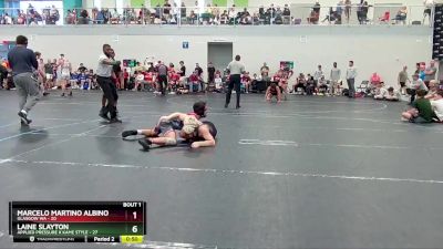 165 lbs Round 1 (4 Team) - Marcelo Martino Albino, Glasgow WA vs Laine Slayton, Applied Pressure X Kame Style