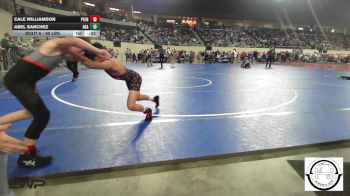 88 lbs Consi Of 32 #2 - Cale Williamson, Pauls Valley Panthers Wrestling vs Abel Sanchez, Aztec Grappling Academy