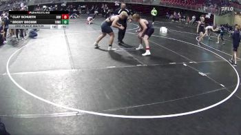 195 lbs 3rd Place Match - Brody Bromm, Tekamah Herman Wrestling Club vs Clay Schueth, Double Dog Wrestling