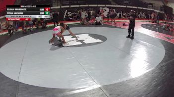 92 lbs 2nd Place Match - Titan Jarman, Utah vs Elijah Martinez, Hawaii
