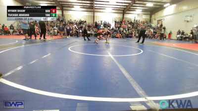 70-75 lbs Consi Of 8 #1 - Ryder Shaw, Barnsdall Youth Wrestling vs Tucker Jenkins, Tonkawa Takedown Club