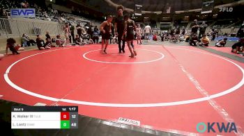 85 lbs Rr Rnd 3 - Kirk Walker III, Tulsa Mafia Boys vs Lennon Lantz, Edmond North Huskies