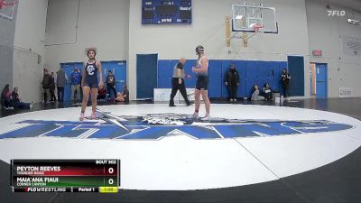 152 lbs Cons. Round 4 - Maia`ana Fiaui, Corner Canyon vs Peyton Reeves, Thunder Ridge