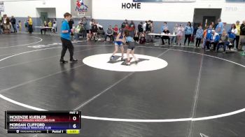 69 lbs Round 1 - Mckenzie Kuebler, Soldotna Whalers Wrestling Club vs Morgan Clifford, Chugach Eagles Wrestling Club