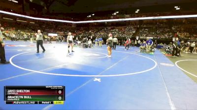 170 Class 1 lbs Quarterfinal - Jayci Shelton, Centralia vs Gracelyn Bull, Marshfield