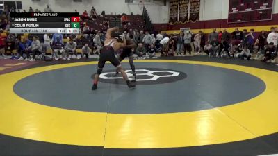 150 lbs Champ. Round 3 - Jason Dube, Spire Academy vs Colin Rutlin, Christian Brothers College