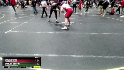 285 lbs Cons. Semi - Samuel Bertin, Campbellsville (Ky.) vs Wylie Dunn, Cumberlands (Ky.)