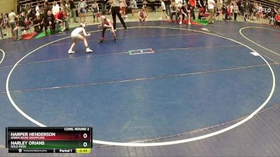 56 lbs Cons. Round 2 - Harper Henderson, Green River Grapplers vs Harley Orians, Gold Rush