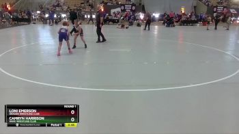 90 lbs Round 1 - Camryn Harrison, Wave Wrestling Club vs Loni Emerson, Dragon Wrestling Club