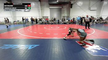 92 lbs Rr Rnd 1 - Ian Walker, Guerrilla Wrestling Academy MS vs Americah Mills, RWA Black MS