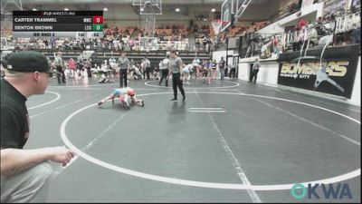 52 lbs Rr Rnd 2 - Carter Trammel, Moodys Wrestling Club vs Denton Brown, Lexington Wrestling Club