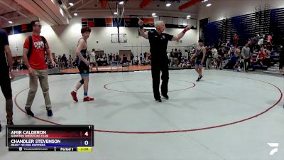 144 lbs Cons. Round 5 - Amir Calderon, Gunston Wrestling Club vs Chandler Stevenson, Heavy Hitting Hammers