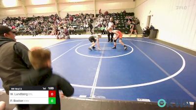 80-84 lbs Rr Rnd 3 - Wyatt Lundberg, Stilwell vs Peyton Boston, Vian Wrestling Club