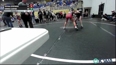 91 lbs Rr Rnd 4 - Sophia Stephens, F-5 Grappling vs Onnika Carter, HBT Grapplers