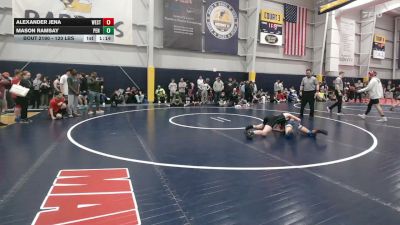 120 lbs Consi Of 4 - Alexander Jena, West Orange vs Mason Ramsay, Pen Argyl