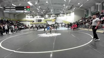 138 lbs Semifinal - Kaden Arram, Mt Carmel vs Justin Torres, Brawley
