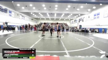 150 lbs Cons. Round 2 - Jason Martinez, Valencia HS vs Nicholas Waller, Harvard Westlake