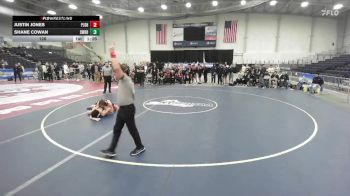 126 lbs Semifinals (4 Team) - Justin Jones, Port Jervis Sr HS vs Shane Cowan, Shoreham Wading River HS