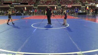 69 lbs Cons. Round 3 - Kaiden Scott, Snake River Youth Wrestling Cl vs Kruz Aguayo, Team Champs