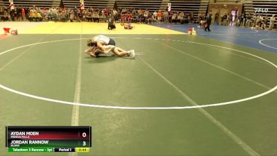 150 lbs Cons. Round 2 - Jordan Rannow, HLWW vs Aydan Moen, Fergus Falls