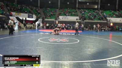 1A-4A 126 Cons. Round 2 - Luke Snider, Madison County vs Kyle Bowman, Susan Moore Hs