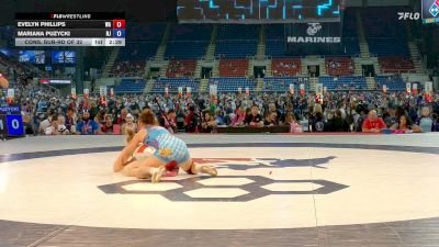 140 lbs Cons. Sub-rd Of 32 - Evelyn Phillips, WA vs Mariana Puzycki, NJ