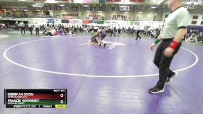 174 lbs Semifinal - Sherman Dixon, Cumberlands (Ky.) vs Francis Morrissey, Missouri Valley