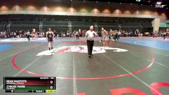 190 lbs Champ. Round 1 - Sean Magtoto, Cathedral Catholic vs Cyruss Ward, Caldwell