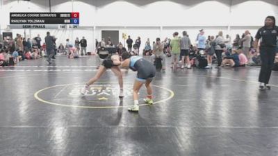 110 lbs Semifinal - Angelica Cookie Serratos, Surfside - GK12E vs Rhilynn Tolzman, Black Mambas - GK12E