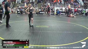 95 lbs Cons. Round 1 - Kypton Peters, Olivet Folkstyle WC vs Milo Croton, Kingsley Youth Wrestling