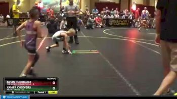 52 lbs Round 2 (6 Team) - Xavier Cheevers, Mid MO Vikings vs Kevin Rodriguez, The Untouchables Purple