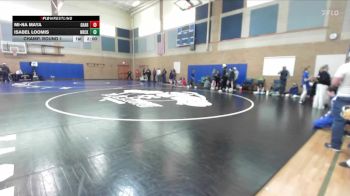 100lbs Champ. Round 1 - Mi-Na Maya, Gig Harbor (Girls) vs Isabel Loomis, North Creek (Girls)