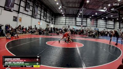 80 lbs Round 3 (6 Team) - Jaxson Hayden, PIT BULL WRESTLING ACADEMY vs Jacoby Villanueva, GREAT BRIDGE WRESTLING CLUB - GREEN