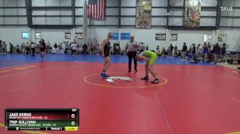 157 lbs Round 2 (3 Team) - Jake Kerns, RIVER CITY WRESTLING CLUB vs Trip Sullivan, MOORE COUNTY BRAWLERS - SILVER