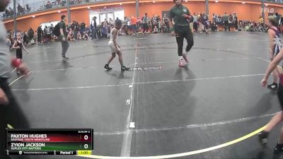 75/80 Quarterfinal - Paxton Hughes, Eastside Youth Wrestling vs Zyion Jackson, Suplex City Raptors