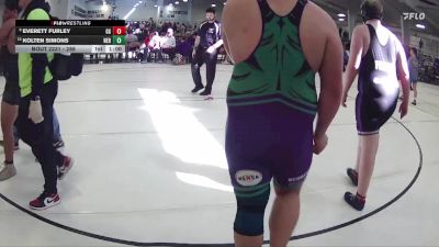 288 lbs Cons. Round 2 - Kolten Simons, Nebraska vs Everett Furley, GI Grapplers