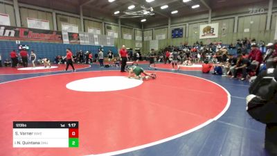 120 lbs Quarterfinal - Silas Varner, Bakersfield vs Nicholas Quintana, Dinuba