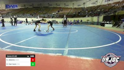 100 lbs Consi Of 8 #2 - Gunner Adams, D3 Wrestling Cluib vs Olan Garrison, Coweta Tiger Wrestling