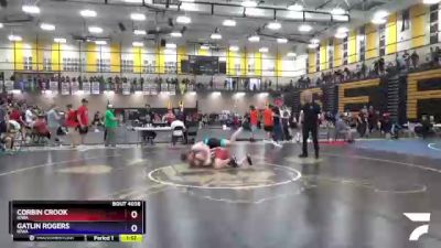 170 lbs Quarterfinal - Corbin Crook, Iowa vs Gatlin Rogers, Iowa