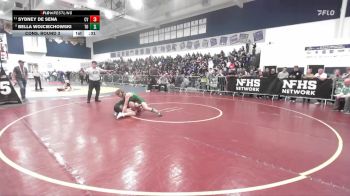 135 lbs Cons. Round 3 - Sydney De Sena, Capistrano Valley vs Bella Wojciechowski, Thousand Oaks