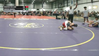 90 lbs Round 3 (4 Team) - Winston Holland, FCA LYNCHBURG vs Gerron Merrill, CENTERVILLE WRESTLING CLUB