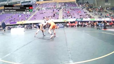 133 lbs Quarters & 1st Wb (16 Team) - Grady Bryant, St. Thomas University vs Matthew Terrence, Doane University