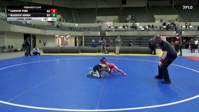 55 lbs Cons. Semi - Maddox Knish, WEM/JWP vs Carson Finn, Bemidji