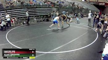 120 lbs Round 5 (6 Team) - Elijah Cervantes, Kansas Mamba vs Sawyer Veik, Nebraska Blue