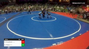 55 lbs Quarterfinal - David Crawford, Elder vs Ayden Perez, NM Matador Beast