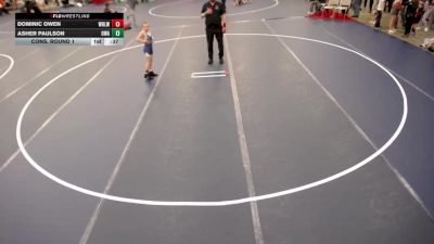 8U - M Quarters - Hugo Ramirez, Blaine Wrestling Association vs Gunner Peterson, MN Elite Wrestling Club