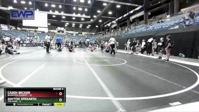 92 lbs Round 5 (6 Team) - Casen Becker, Black Fox Academy vs Dayton Spexarth, Top Guns